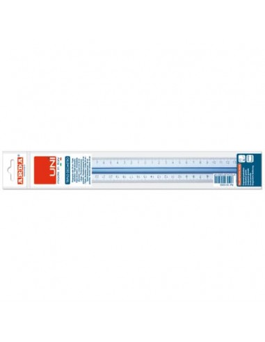 Triplo decimetro ARDA Linea Uni plastica termoresistente fumé ottico trasparente 30 cm - 50130SS