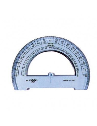 Goniometro ARDA Linea Uni plastica termoresistente fumé ottico trasparente 180° 12 cm - 284SS