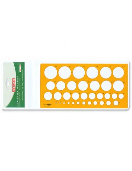 Maschera per cerchi ARDA con smusso mm. 1-35 polistirolo arancio bordo tirachina 7125