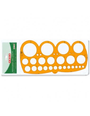 Maschera per cerchi ARDA con smusso mm.1-55/80 polistirolo arancio bordo tirachina - 7126