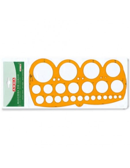 Maschera per cerchi ARDA con smusso mm.1-55/80 polistirolo arancio bordo tirachina - 7126