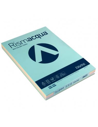 Carta colorata Favini Rismacqua colori tenui 90 g/m² A3 mix 5 colori 300 fogli - A66X323