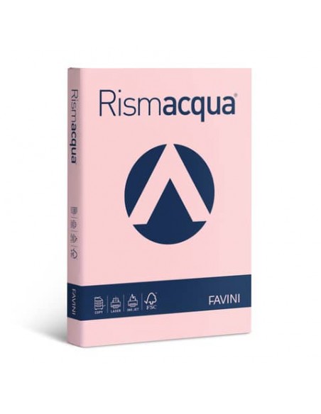 Carta colorata Favini Rismacqua colori tenui 140 g/m² A3 rosa 10 - Risma da 200 fogli - A65S213
