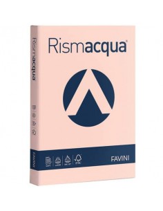 Carta colorata Favini Rismacqua colori tenui 200 g/m² A4 salmone 05 - Risma da 125 fogli - A675104