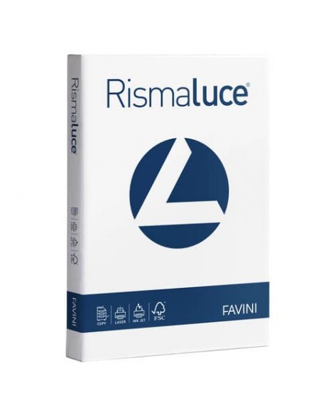 Carta per fotocopie A4 Favini Rismaluce Bianca 140 g/m² Risma da 200 fogli - A650204