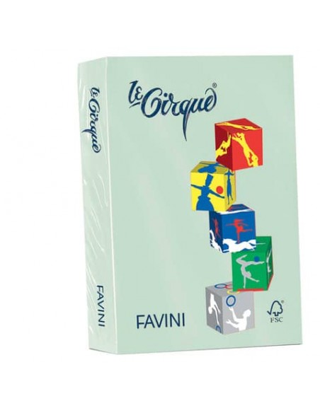 Carta colorata FAVINI LE CIRQUE per tutte le tecnologie di stampa 80 g/m² A4 pistacchio102  500 fogli - A716504