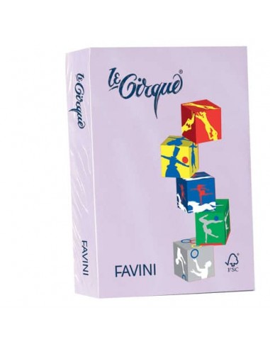 Carta colorata FAVINI LE CIRQUE per tutte le tecnologie di stampa 80 g/m² A4 lilla 104  500 fogli - A719504