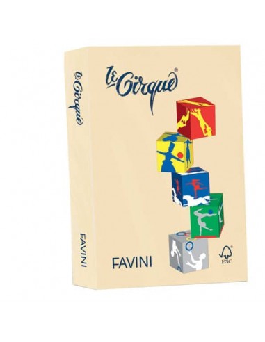 Carta colorata FAVINI LE CIRQUE per tutte le tecnologie di stampa 80 g/m² A4 camoscio 105  500 fogli - A71R504