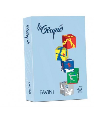 Carta colorata FAVINI LE CIRQUE per tutte le tecnologie di stampa 80 g/m² A4 azzurro 106  500 fogli - A717504