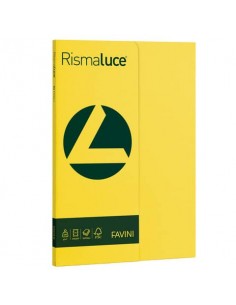 Carta colorata Favini Rismaluce colori forti 200 g/m² A4 giallo sole 53 Risma da 50 fogli - A69B544