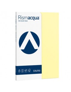 Carta colorata Favini Rismacqua colori tenui 200 g/m² A4 mix 5 colori Risma da 50 fogli - A69X524