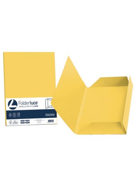 Cartellina 3 lembi Favini FOLDER 3L Luce&Acqua 200 g/m² 24