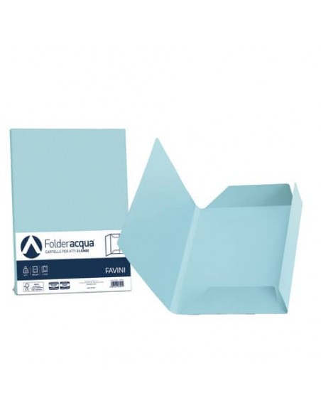 Cartellina 3 lembi Favini FOLDER 3L Luce&Acqua 200 g/m² 24