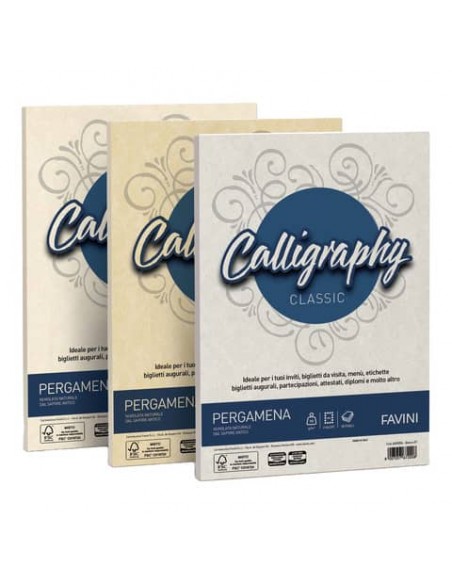 Carta pergamena FAVINI Calligraphy per lettere da stampare