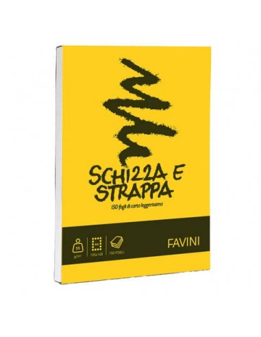 Album da disegno Favini SCHIZZA&STRAPPA in carta naturale liscia 50 g/m² 10