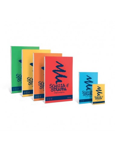 Album da disegno FAVINI SCHIZZA&STRAPPA in leggerissima carta naturale liscia 50 g/m² A3  1 blocco-150fg - A200703