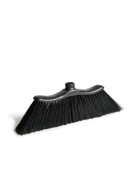 Scopa per interni ed esterni Perfetto Factory Onda 37x4x12 cm coccia nera / setole nere - 0050E