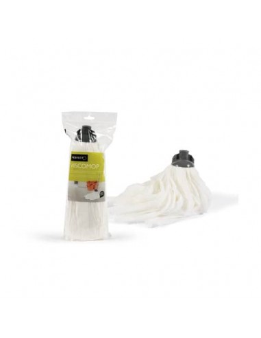 Mop in viscosa Perfetto Factory 160 g bianco / coccia grigia 0028C