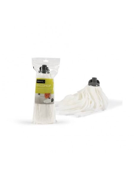 Mop in viscosa Perfetto Factory 160 g bianco / coccia grigia 0028C