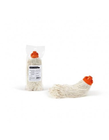 Mop in cotone Perfetto Factory 280 g bianco / coccia arancio 0024F