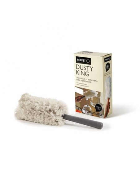 Piumino polvere Perfetto bianco / manichetto grigio o giallo 32x9xh2