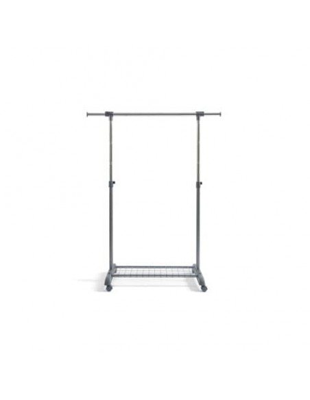Appendiabiti Perfetto Piu Gastone una barra su ruote appendini laterali estraibili grigio cenere - 0511