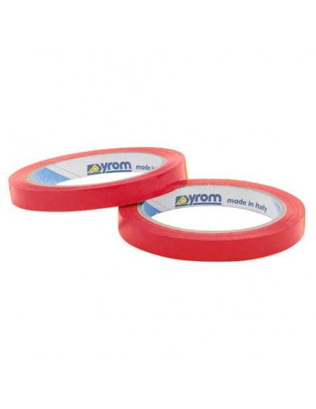 Nastro adesivo da imballo per sigillare SYROM 12 mm x 66 m - materiale ppl rosso - conf. da 12 - 3158