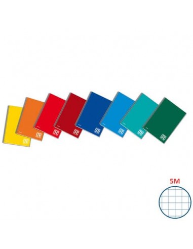 Blocco spiralato One Color laterale in cartoncino con fogli microperforati 80 g/m² quadr. 5 mm A4 22