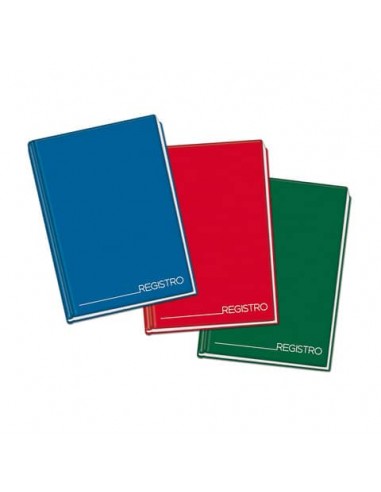 Registro cartonato Blasetti con cucitura filo refe - 96 ff 70 g/m² A4 - righe 1R 1342