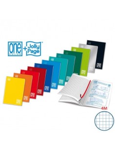 Quaderno Maxi One Color punto metallico 21 ff 80 g/m² A4 - quad. 4 mm 1410