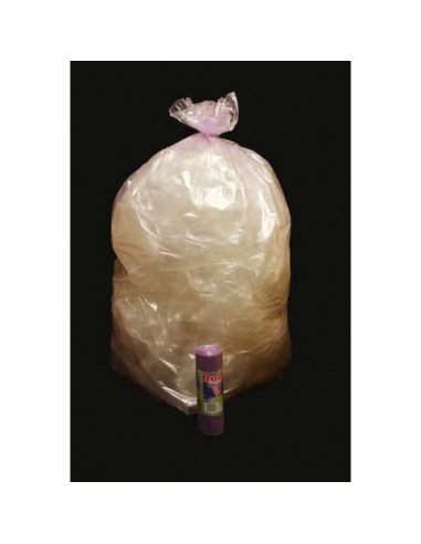 Sacchi immondizia ROLSAC in polietilene rigenerato capacità 97 l VIOLA TRASP rotolo da 10 pz. - 10468