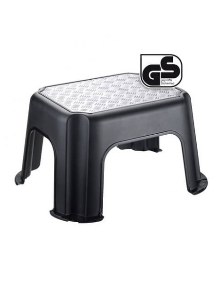 Sgabello Rotho fisso portata 150 kg 37x30x34 cm nero/alluminio F707789