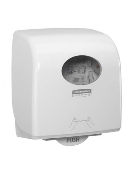 Dispenser di asciugamani a rotolo AQUARIUS* in plastica bianco 7955