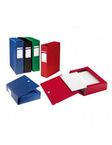 Cartella portaprogetti con bottone Sei Rota Scatto - dorso 12 cm blu - 26x36 cm 67901207