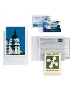 Buste a U Sei Rota Soft PP liscio - alto spessore trasparente - formato interno 23x33 cm Conf. 25 pezzi - 652333