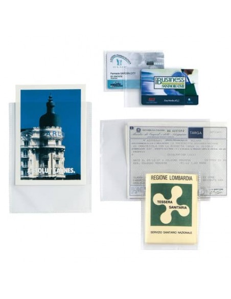 Buste a U Sei Rota Soft PP liscio - alto spessore trasparente - formato interno 70x100 cm Conf. 5 pezzi - 657010