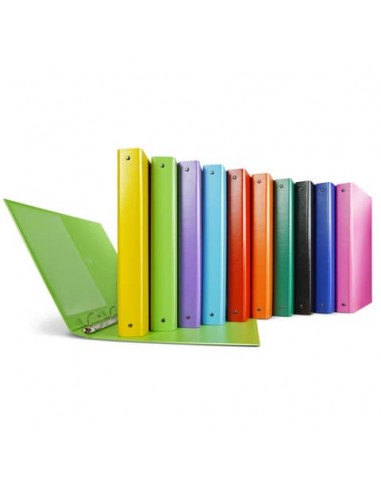 Raccoglitore Sei Rota Nettuno Stratopan® A5 - 4 anelli tondi 30 mm blu - dorso 3