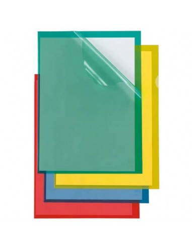 Cartelline a L in PP Sei Rota Poli 150 Color A4 rosso - alto spessore - conf. 25 pezzi - 66232212