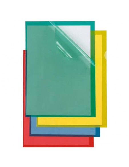 Cartelline a L in PP Sei Rota Poli 150 Color A4 rosso - alto spessore - conf. 25 pezzi - 66232212