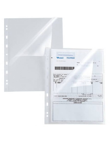 Buste a L in PP buccia Sei Rota Atla A 150 - alto spessore trasparente 22x30 cm conf. 25 pezzi - 662216