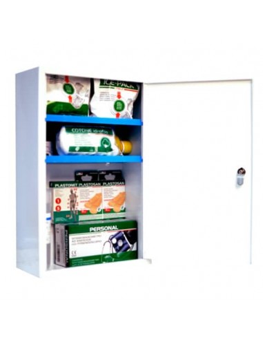 Armadietto Pronto Soccorso PVS 3 ripiani - 2 vani interni bianco - metallo - 3 persone - cps523