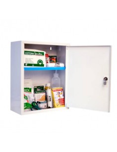 Armadietto Pronto Soccorso PVS 2 vani - 1 ripiano interno bianco - metallo - 2 persone - cps522