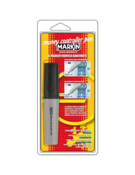Penna verifica banconote MARKIN fusto quadrato DBT158