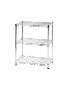 Scaffale a 3 ripiani Serena Group Archimede in acciaio grigio 60x36x75 cm - ZN1424-3