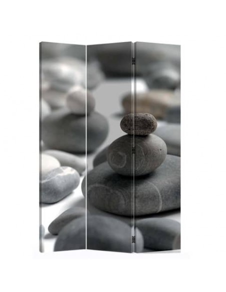 Paravento a 3 ante Serena Group in legno e carta di riso fantasia Coffee 120x180 cm - NY-1069-3