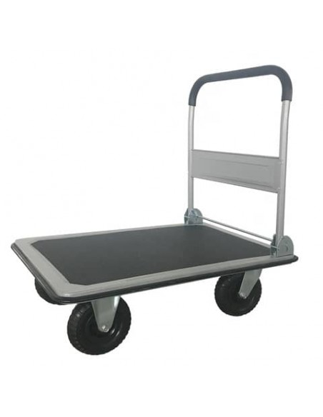 Carrello piattaforma Serena Group grigio nero 91x61x93 cm - portata 350 kg - ruote grandi - PZS350