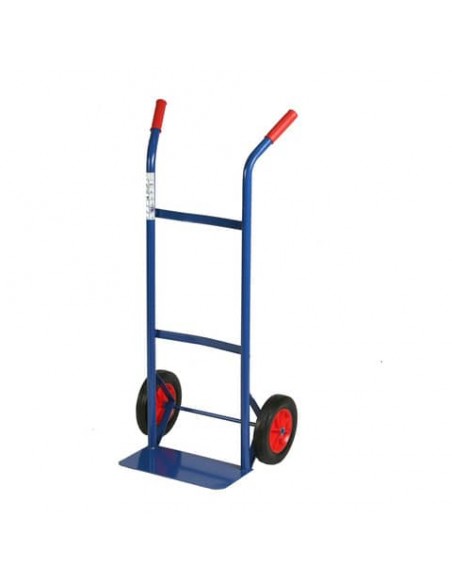 Carrello in acciaio Serena Group doppio manico 46x35x 100 cm blu ruote gomma piena - portata 80 kg - HT100