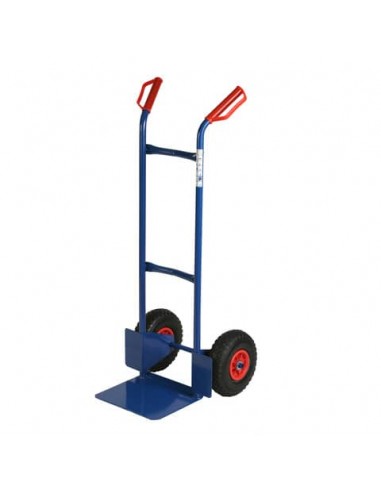 Carrello in acciaio Serena Group con doppio manico 47x47x h. 120 cm blu portata 200 kg - HT200