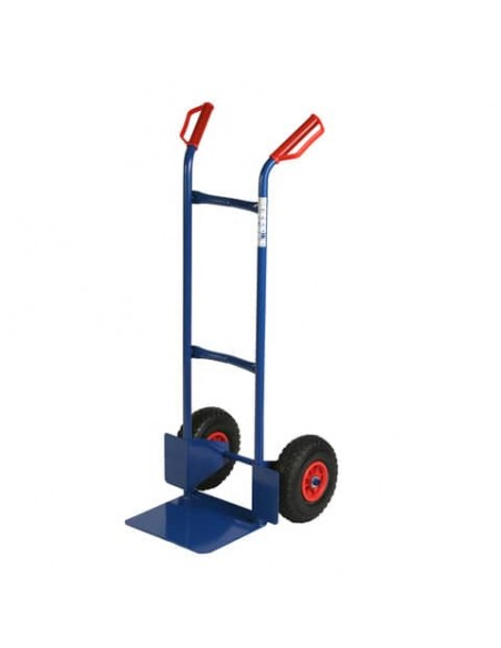 Carrello in acciaio Serena Group con doppio manico 47x47x h. 120 cm blu portata 200 kg - HT200