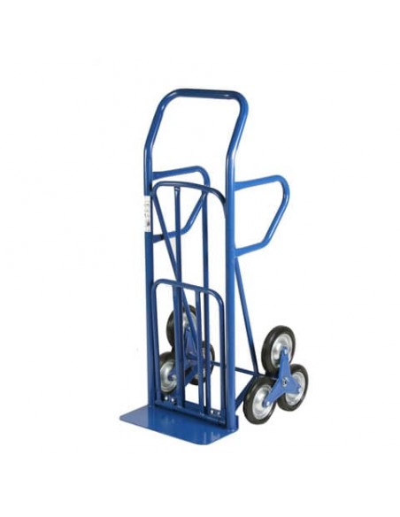 Carrello in acciaio Serena Group 55 x 52-80 x h. 140 cm blu portata 150 kg - manico singolo - HT4028